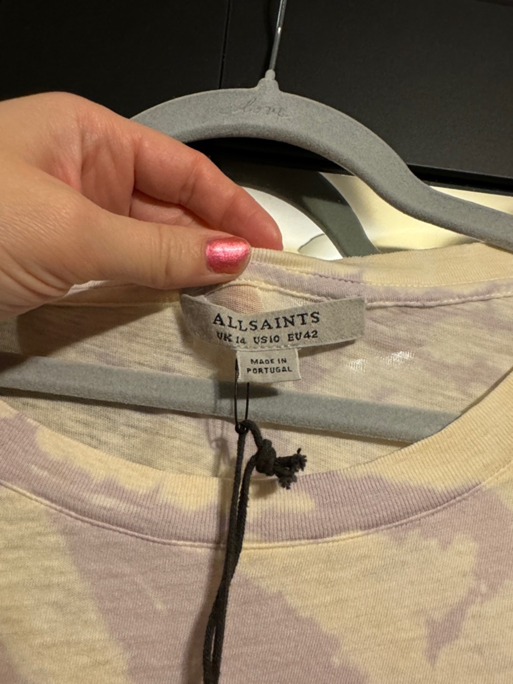 All Saints Tie-Dye Short Sleeve Tee - Picture 4 of 5